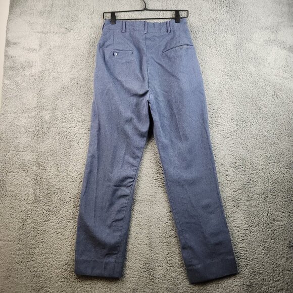 Vintage 40's US Military Air Force Wool Formal Trousers Men's Fit 26x28 Stamped - Picture 2 of 12